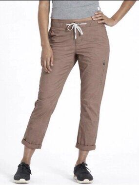 VUORI Ripstop Pants Women’s Size Small Brown Rock Climbing Hiking Canvas #VW401